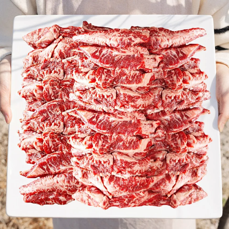 대용량 갈비살 1kg 소갈비 소갈비살 늑간살 소고기 구이 캠핑 음식