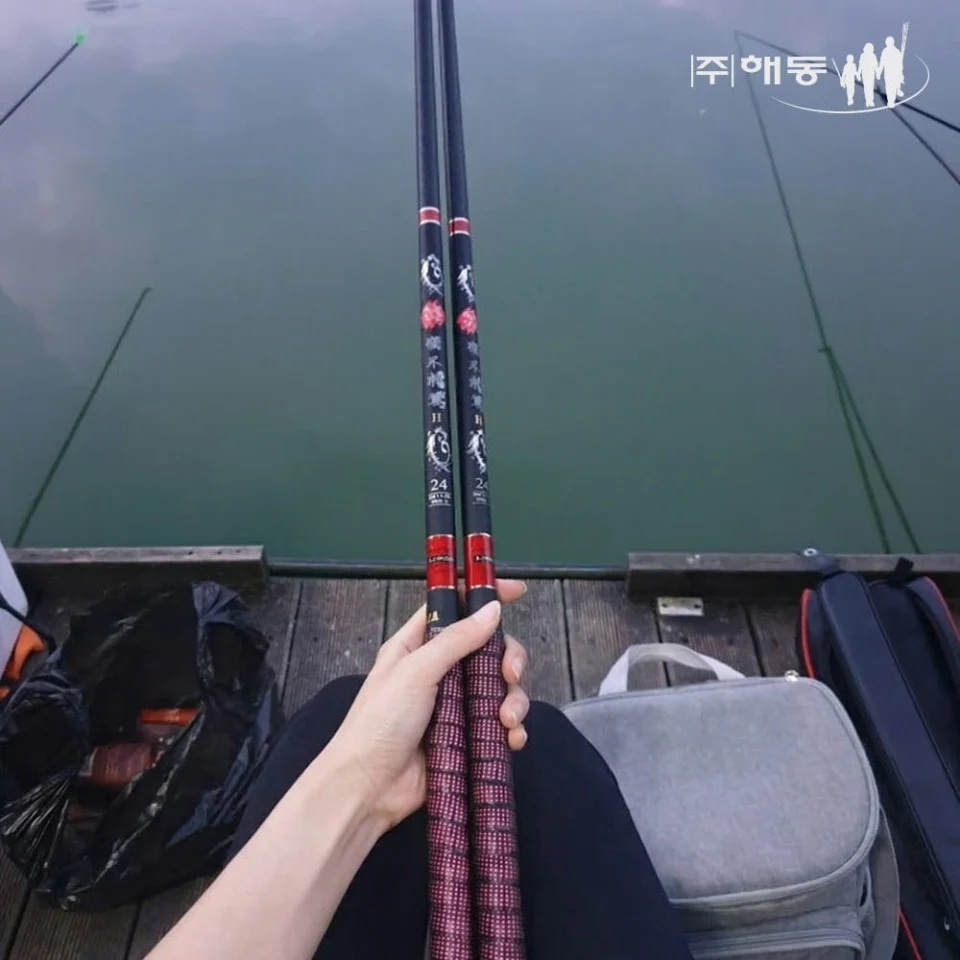 민물 낚시대 민물 붕어낚시대 전칸수 대물 잉어대 붕어낚시 해동 독불장군2 28, 5m