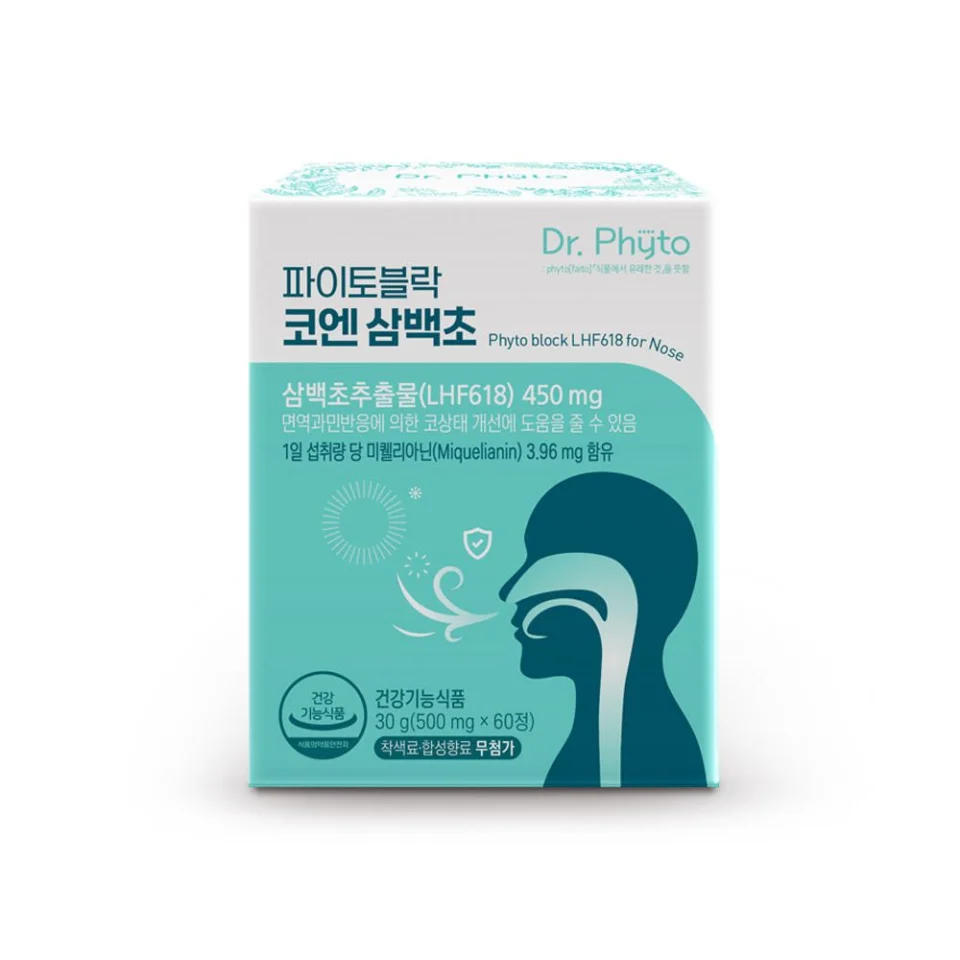파이토블락 코엔 삼백초 삼백초추출물 LHF618 미퀠리아닌 60정, 4개