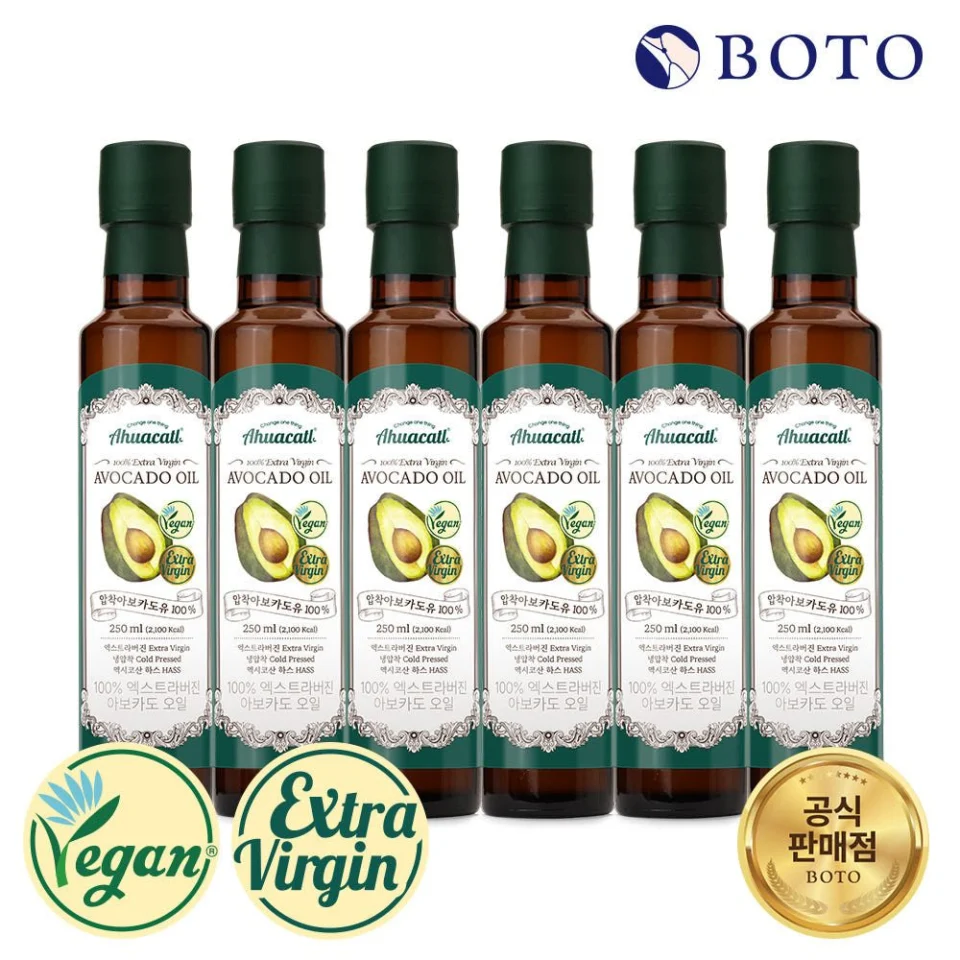 보뚜 아후카틀 엑스트라버진 아보카도오일 250ml, 6개