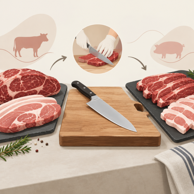 AI 생성 설명 이미지: 안산일동맛집 유니드정육식당 | ‘직접 손질’과 ‘정육식당’에서 알 수 있는 범위